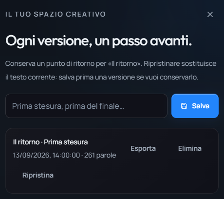 La cronologia delle versioni del manoscritto