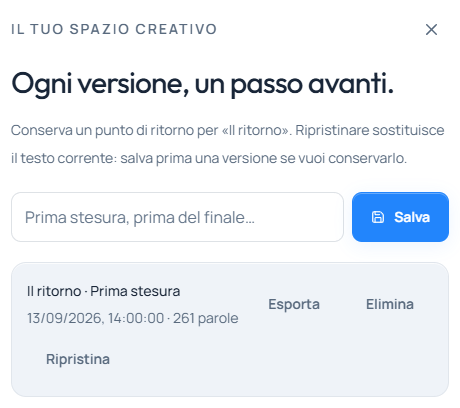 La cronologia delle versioni del manoscritto